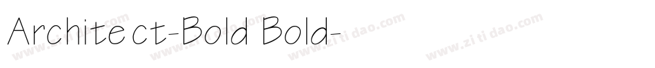 Architect-Bold Bold字体转换